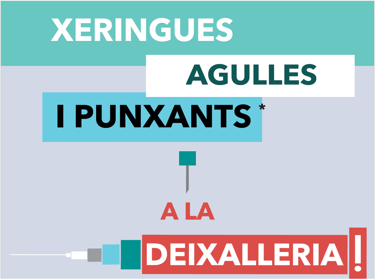 imatge xeringues, agulles i punxants